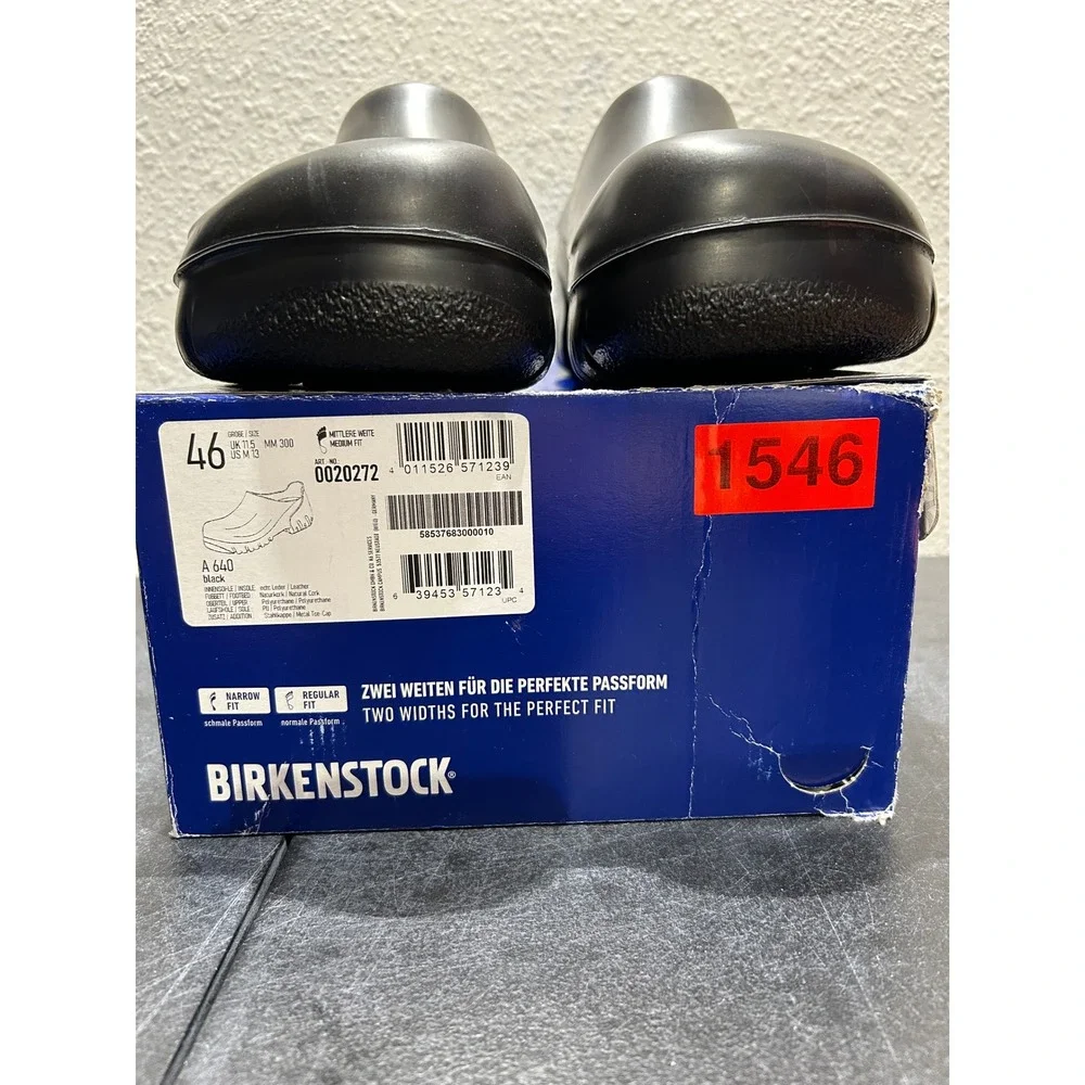 Birkenstock A 640 Polyurethane Black EU 46 US M13 Mens